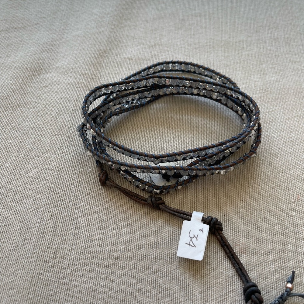 Leather wrap bracelet